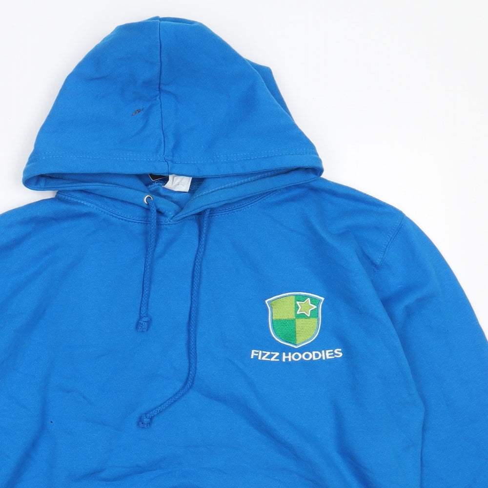 All We Do is Mens Blue  Cotton Pullover Hoodie Size M