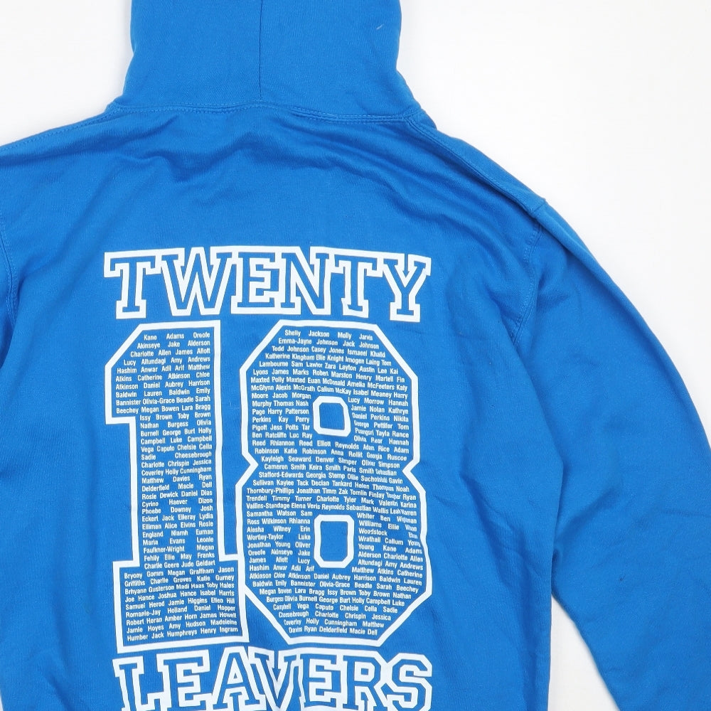 All We Do is Mens Blue  Cotton Pullover Hoodie Size M