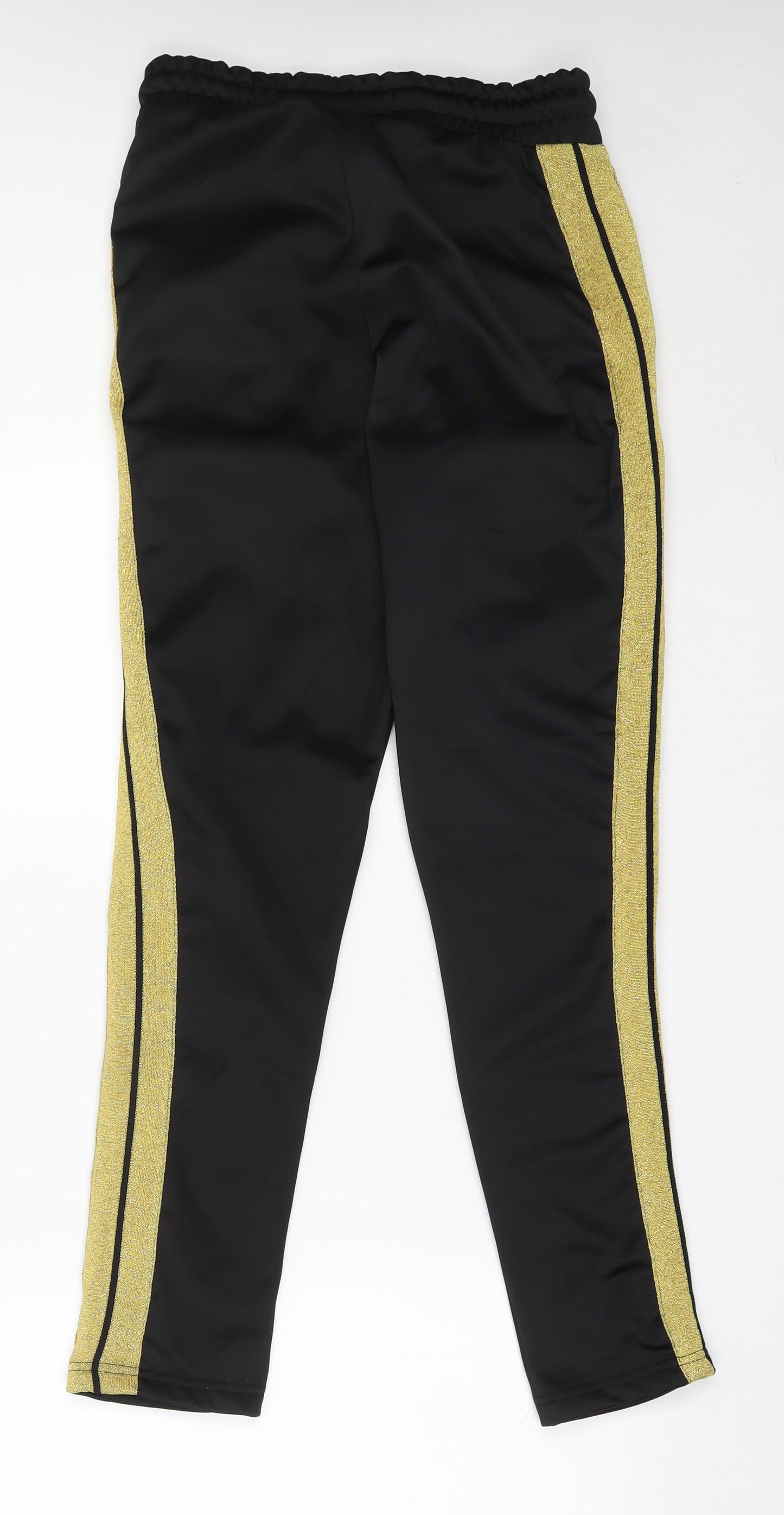 Boohoo Mens Black  Polyester Sweatpants Trousers Size S L30 in Regular