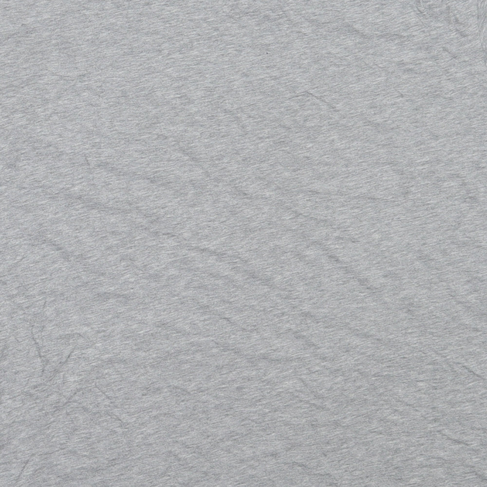Nike Mens Grey  Cotton  T-Shirt Size M Round Neck