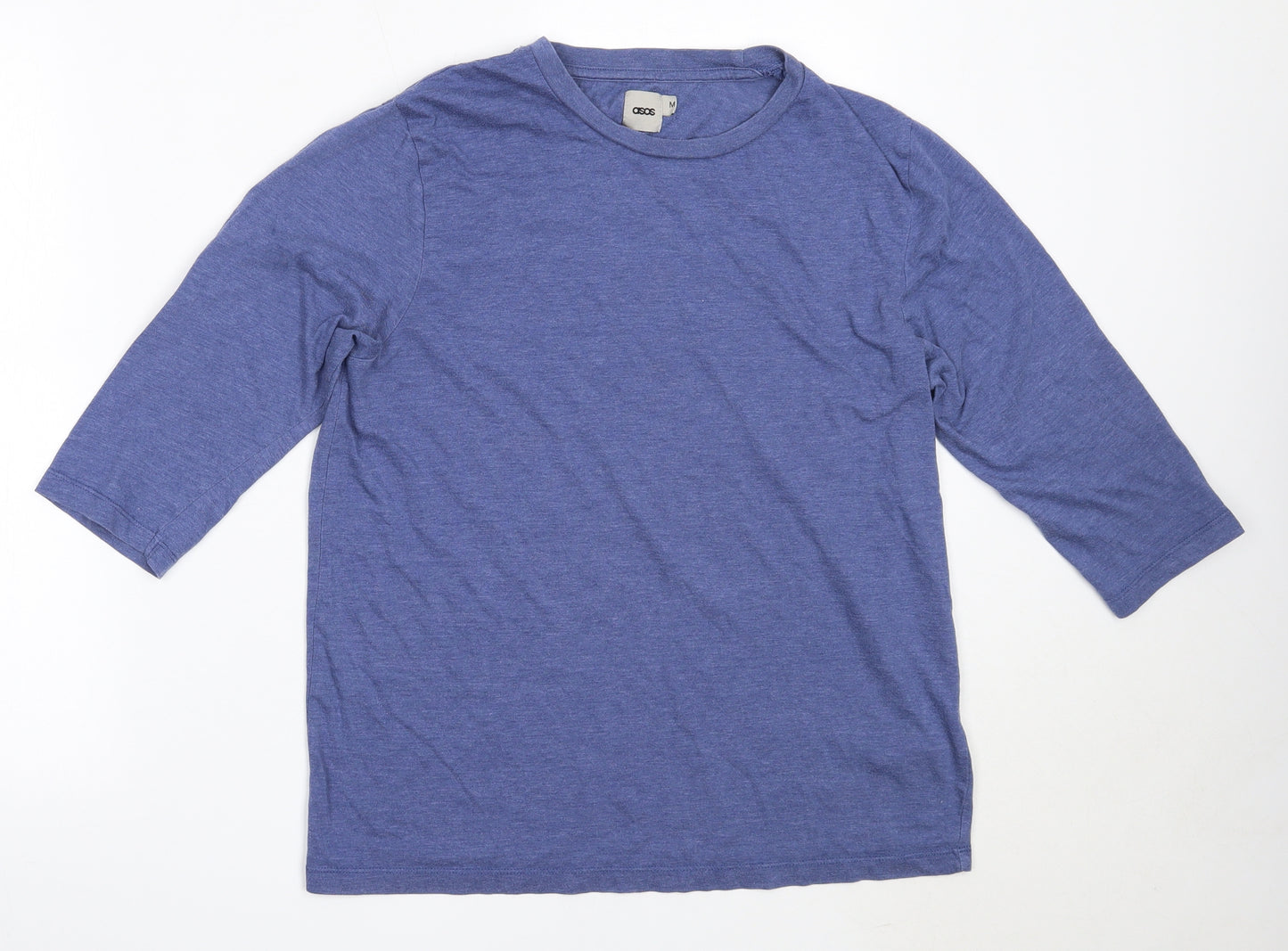 ASOS Mens Blue  Cotton  T-Shirt Size M Round Neck