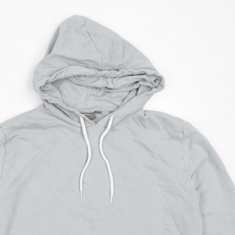 ASOS Mens Blue  Cotton Pullover Hoodie Size M