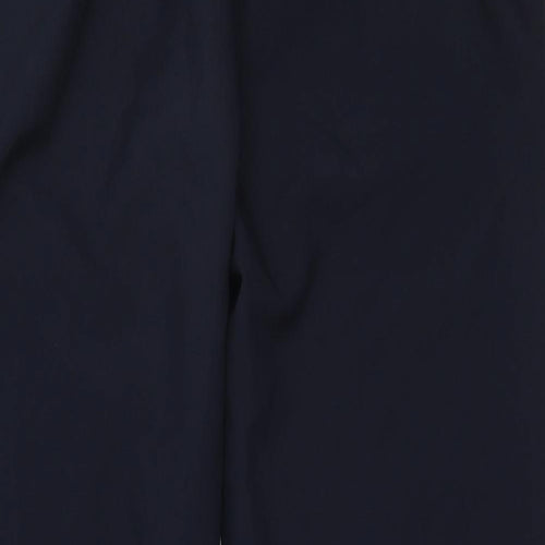 Sarah Hamilton Womens Blue  Polyester Trousers  Size 14 L24.5 in Regular