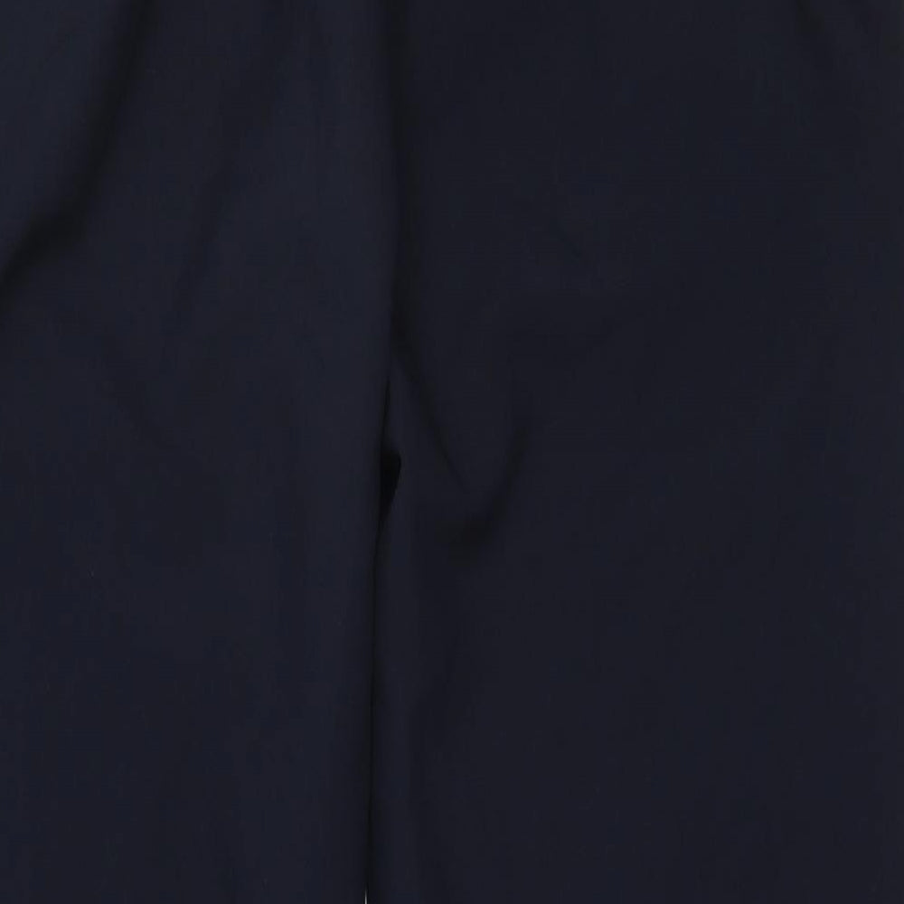 Sarah Hamilton Womens Blue  Polyester Trousers  Size 14 L24.5 in Regular
