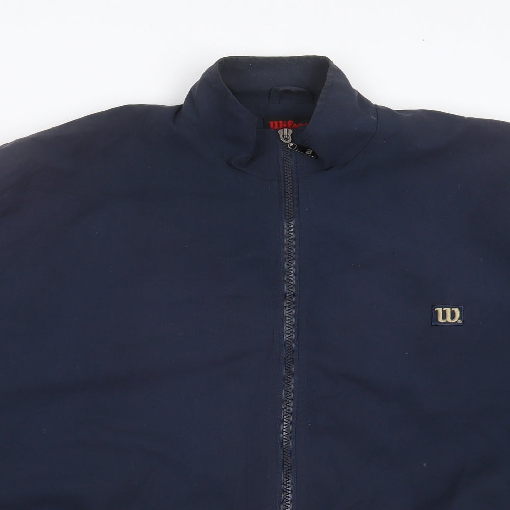 Wilson Mens Blue   Jacket  Size M  Zip