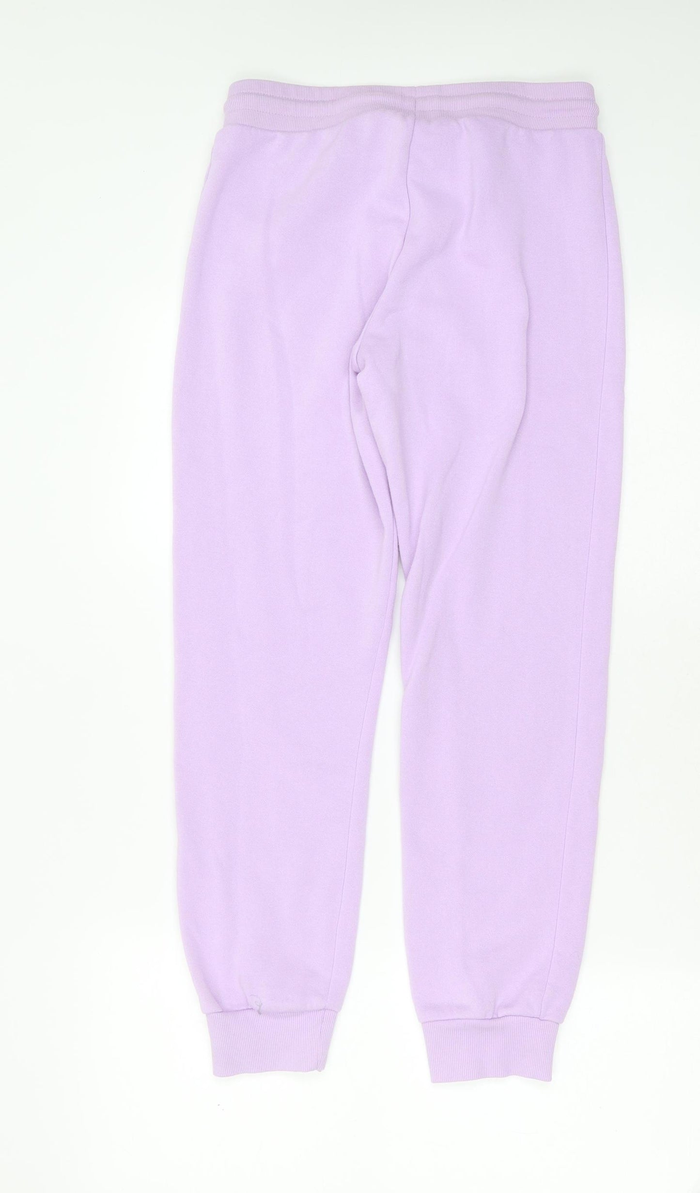 Primark Womens Purple  Cotton Jogger Trousers Size XS L28 in Regular Drawstring