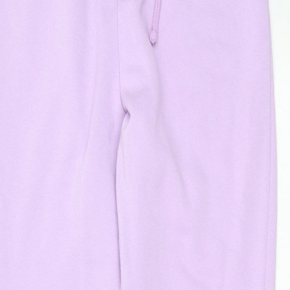 Primark Womens Purple  Cotton Jogger Trousers Size XS L28 in Regular Drawstring