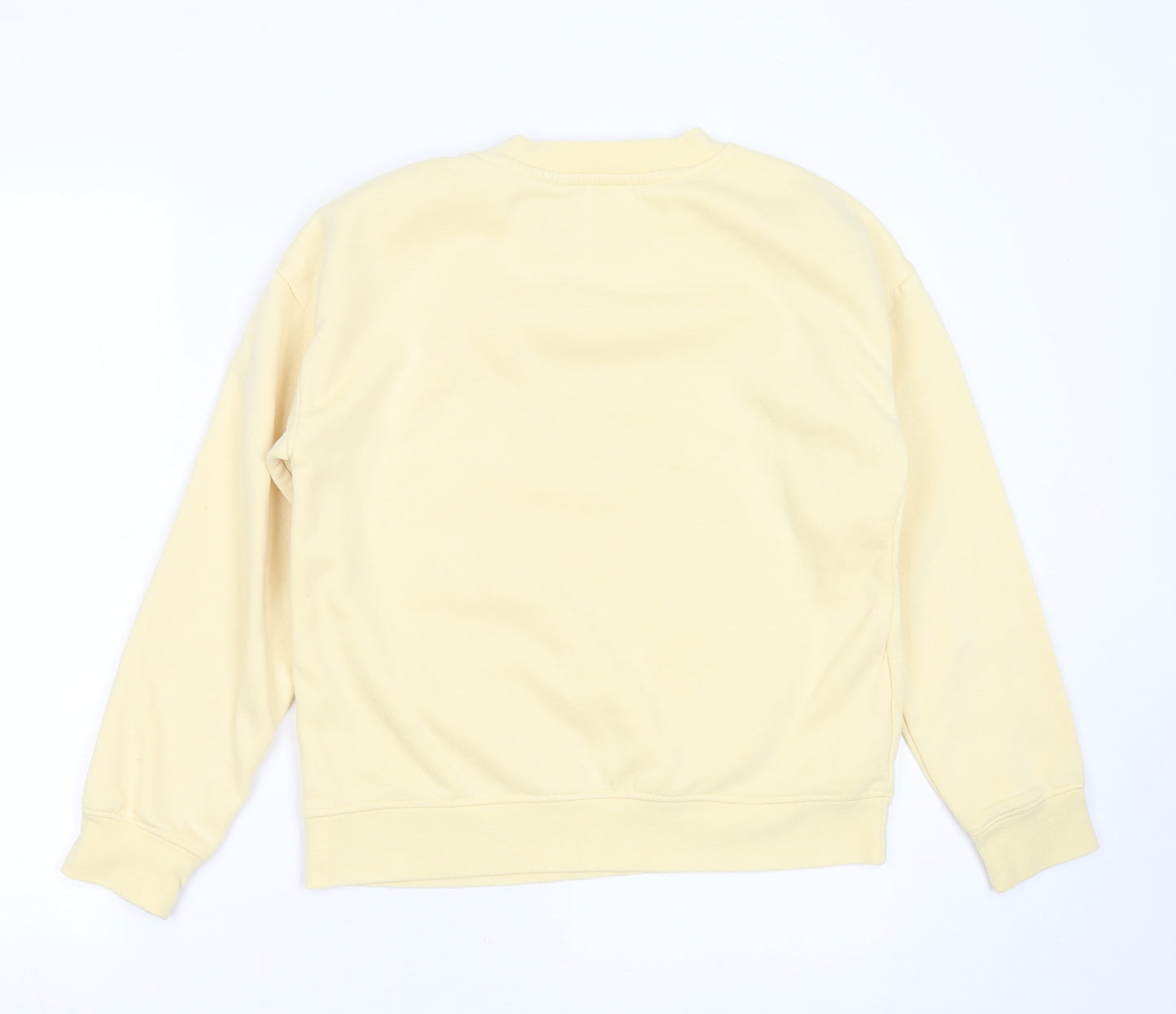 Primark Womens Yellow  Cotton Pullover Sweatshirt Size 2XS   - keep it simple