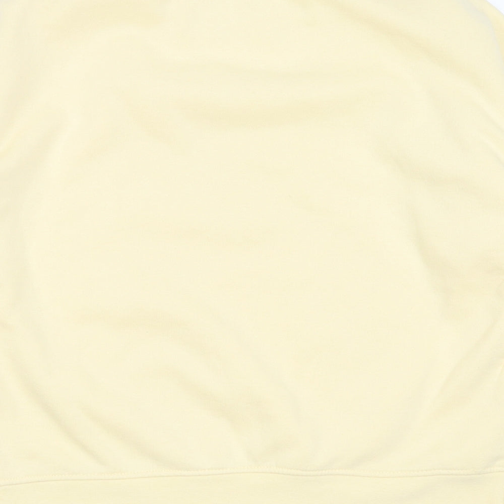 Primark Womens Yellow  Cotton Pullover Sweatshirt Size 2XS   - keep it simple