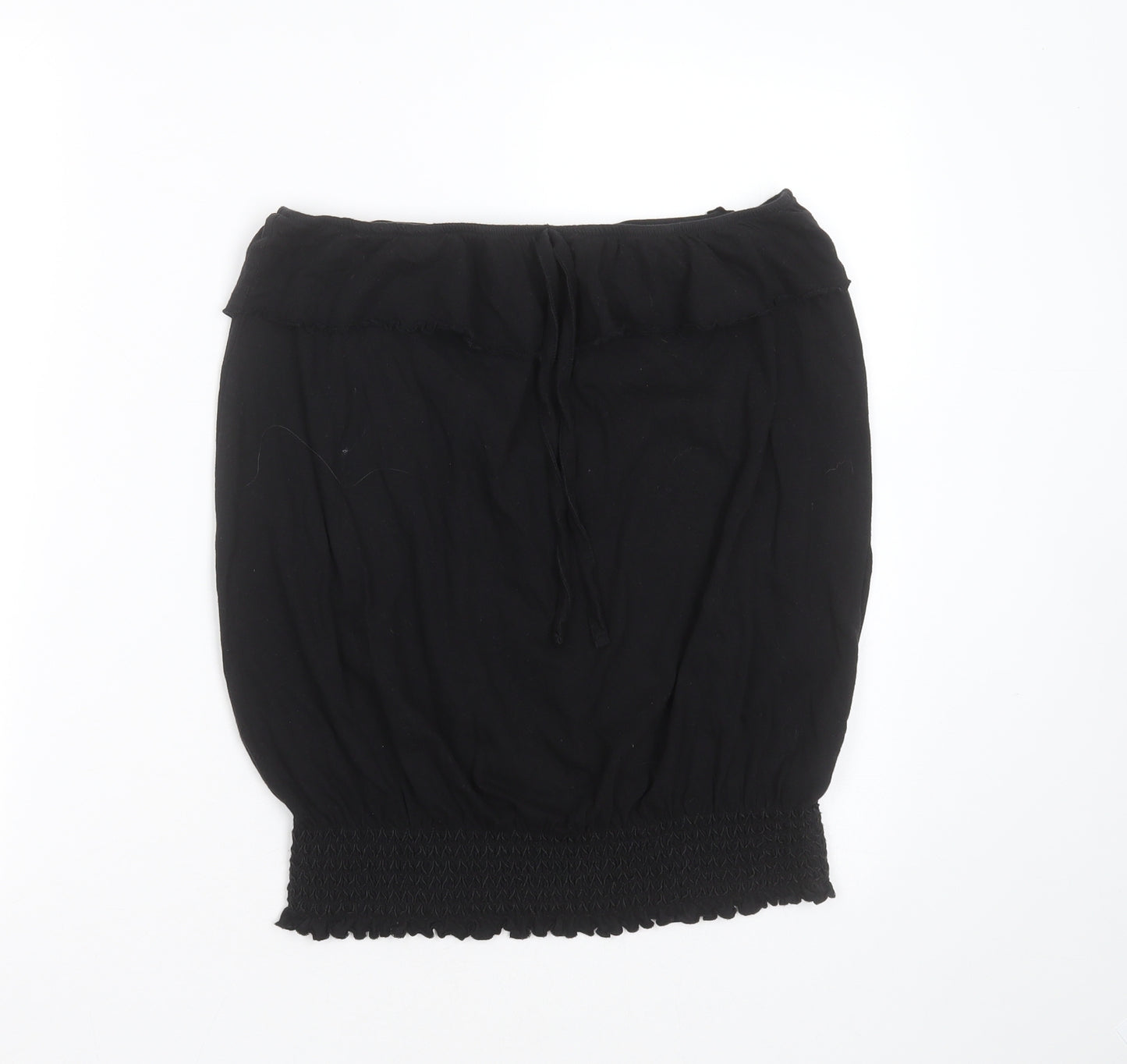STORE TWENTY ONE Womens Black  Cotton Basic T-Shirt Size 16 Off the Shoulder