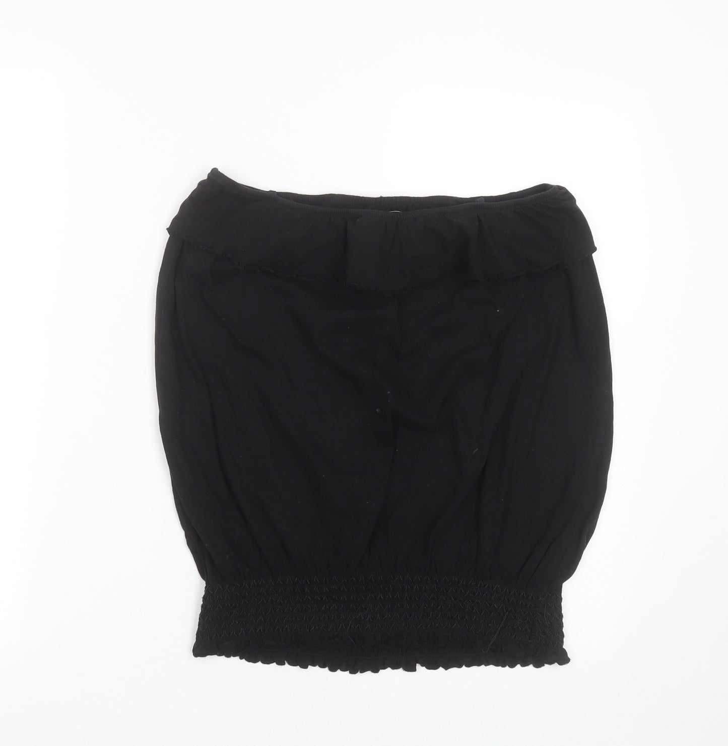 STORE TWENTY ONE Womens Black  Cotton Basic T-Shirt Size 16 Off the Shoulder