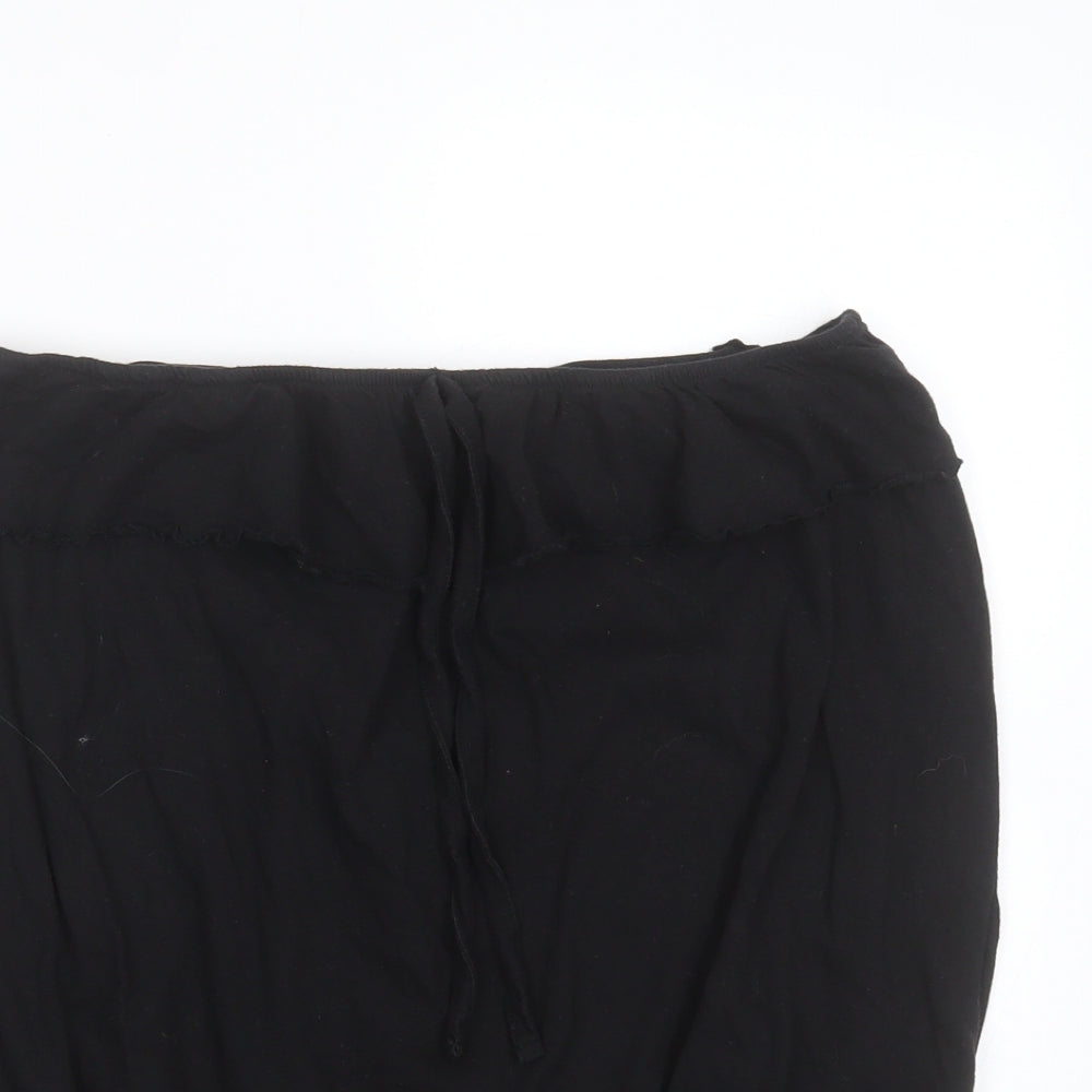 STORE TWENTY ONE Womens Black  Cotton Basic T-Shirt Size 16 Off the Shoulder