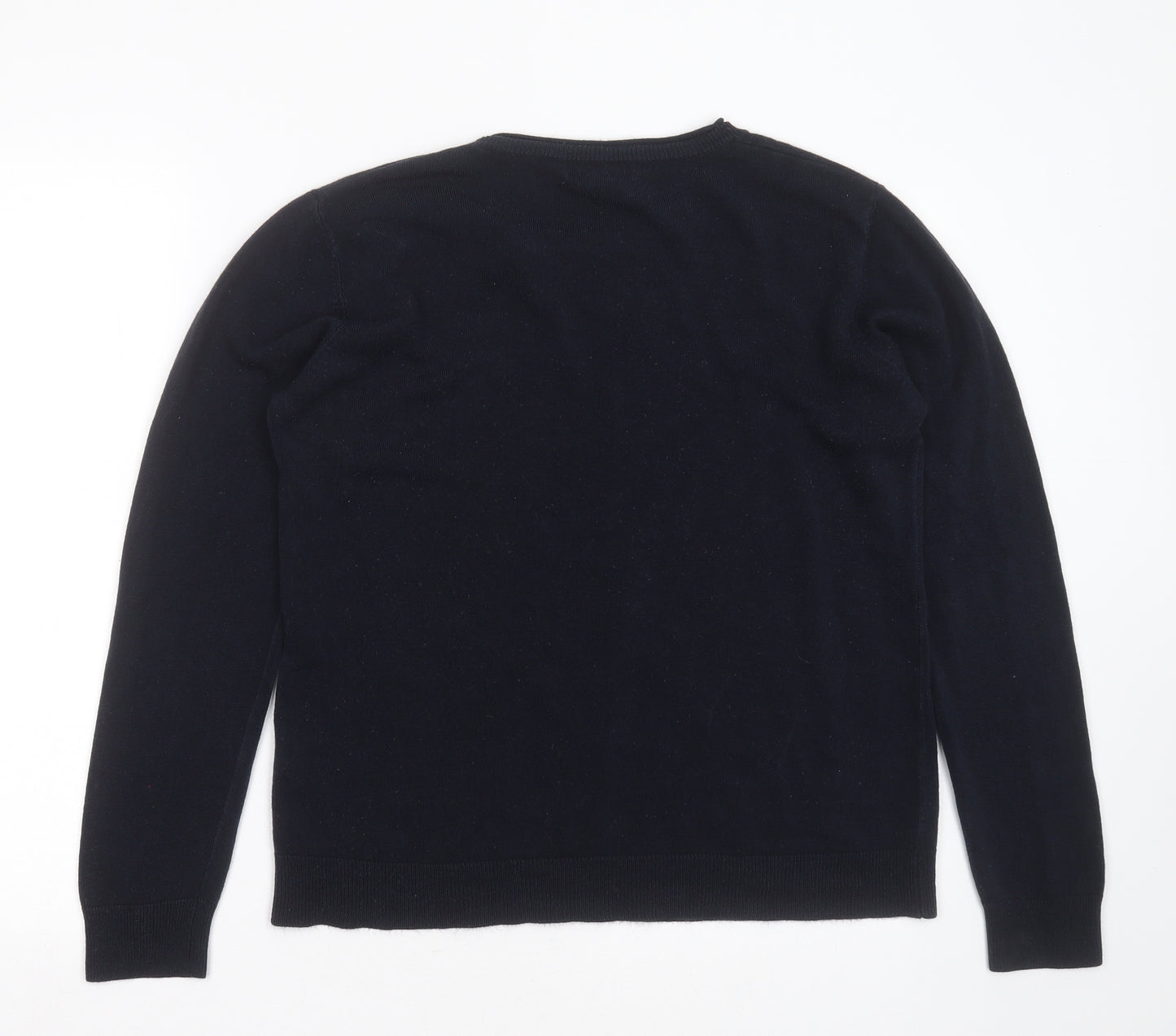 Primark Womens Blue Round Neck  Acrylic Pullover Jumper Size 16
