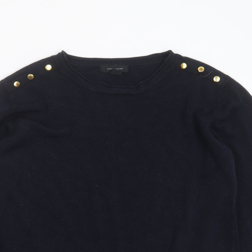 Primark Womens Blue Round Neck  Acrylic Pullover Jumper Size 16