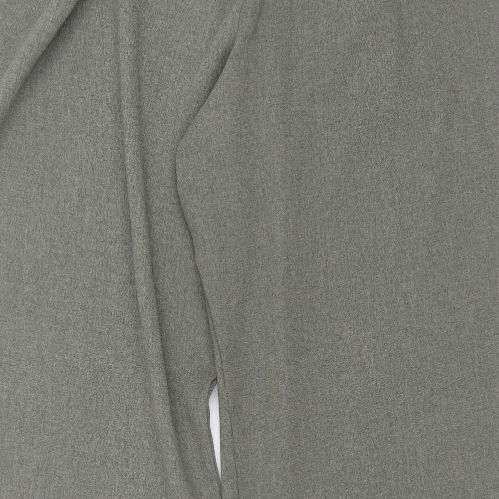 Preworn Womens Green  Polyester Blend Trousers  Size 28 in L27 in Regular