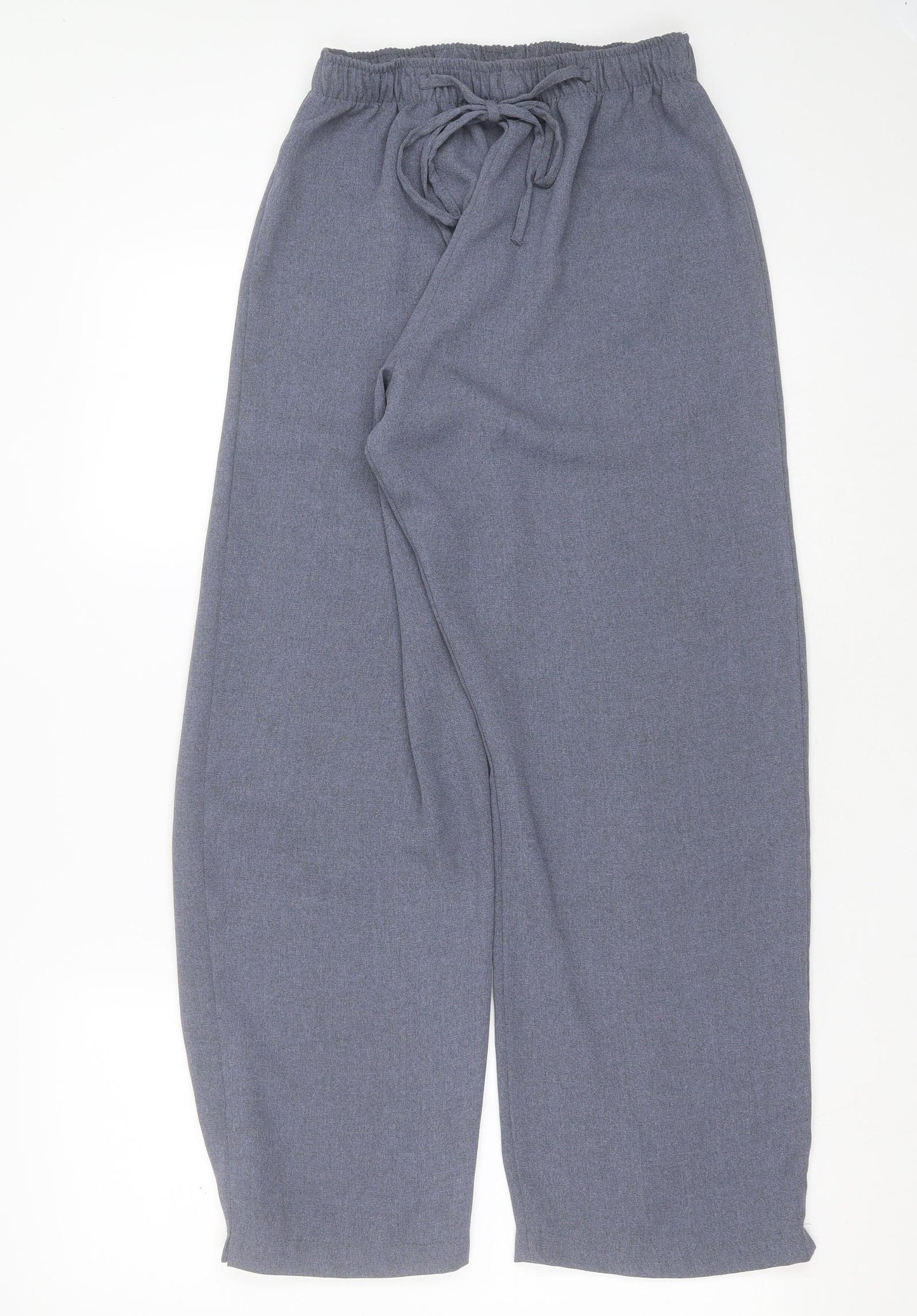 Preworn Womens Blue  Polyester Trousers  Size 12 L28 in Regular