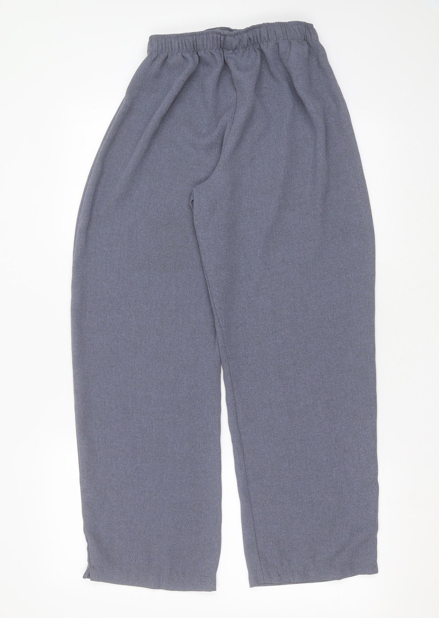 Preworn Womens Blue  Polyester Trousers  Size 12 L28 in Regular