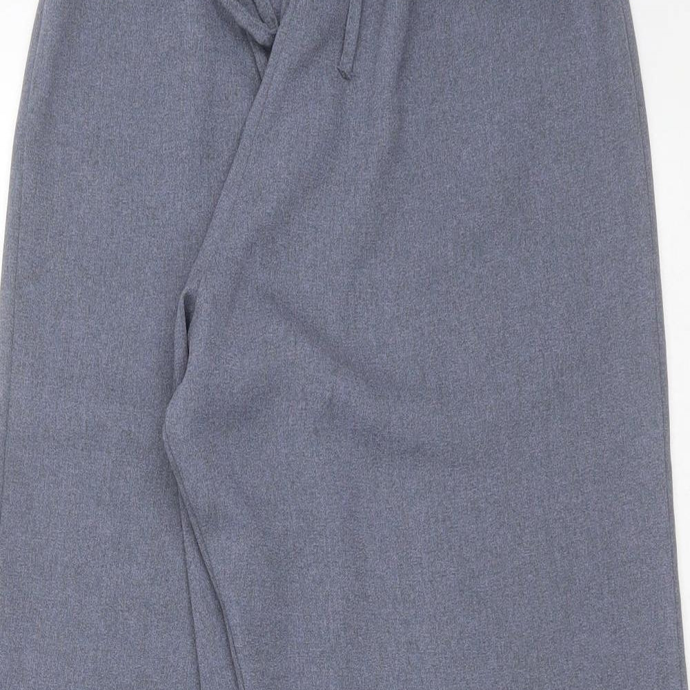 Preworn Womens Blue  Polyester Trousers  Size 12 L28 in Regular