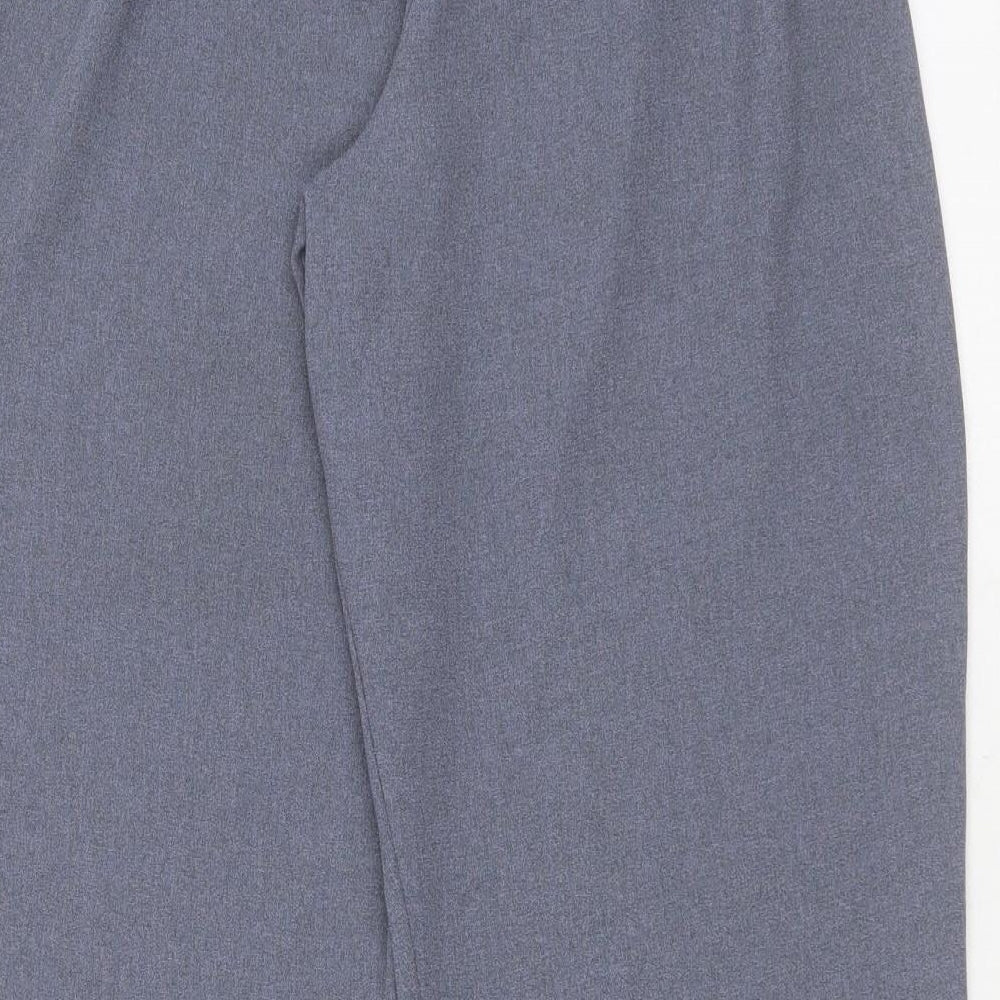 Preworn Womens Blue  Polyester Trousers  Size 12 L28 in Regular
