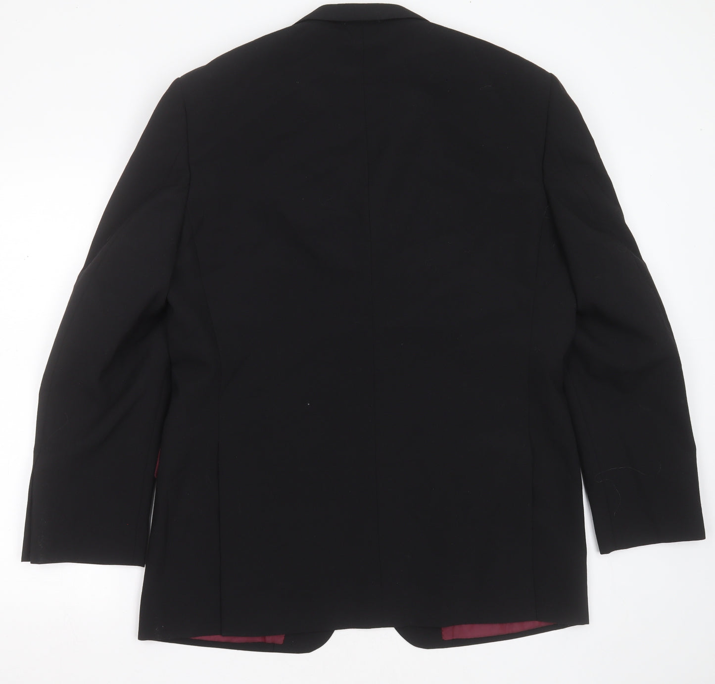 1860 Menswear Mens Black  Polyester Jacket Suit Jacket Size 40
