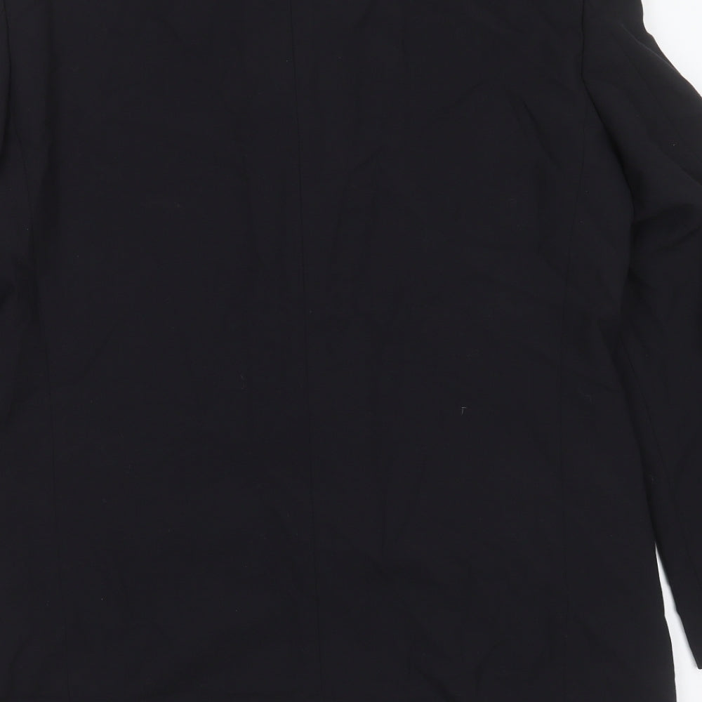Principles Mens Black  Wool Jacket Suit Jacket Size 38