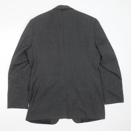 George Mens Grey  Polyester Jacket Suit Jacket Size 38