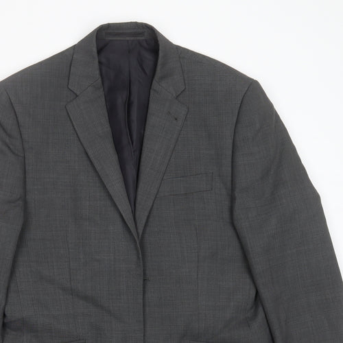George Mens Grey  Polyester Jacket Suit Jacket Size 38