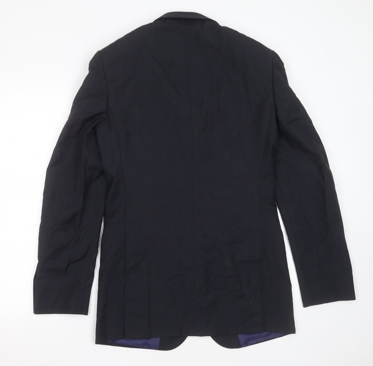 Marks and Spencer Mens Blue  Polyester Jacket Suit Jacket Size 36