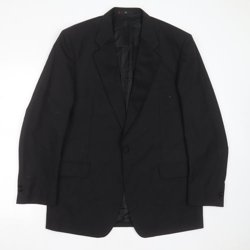 cito citterio Mens Black  Wool Jacket Suit Jacket Size 42