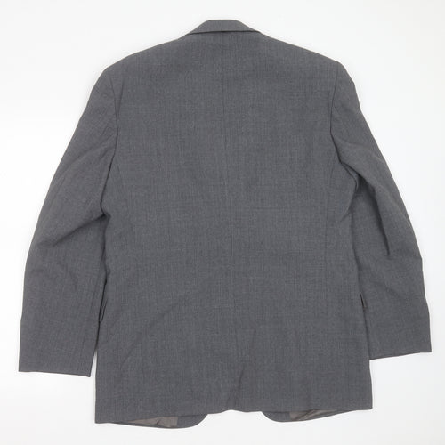 Marks and Spencer Mens Grey  Polyester Jacket Suit Jacket Size 40