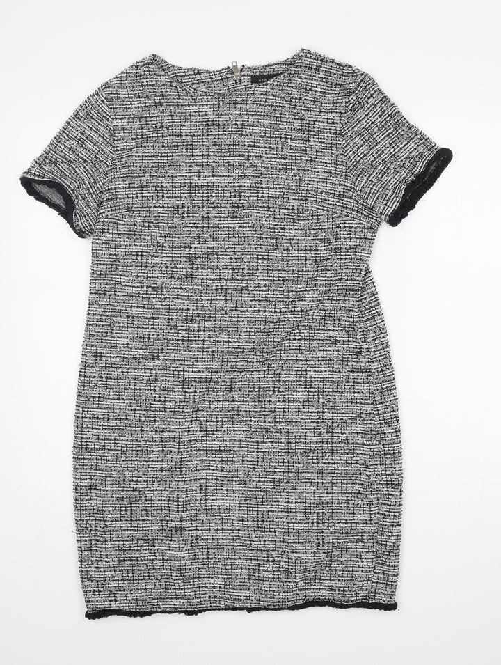 New Look Womens Multicoloured  Polyester A-Line  Size 12  Crew Neck