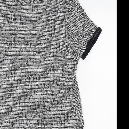 New Look Womens Multicoloured  Polyester A-Line  Size 12  Crew Neck