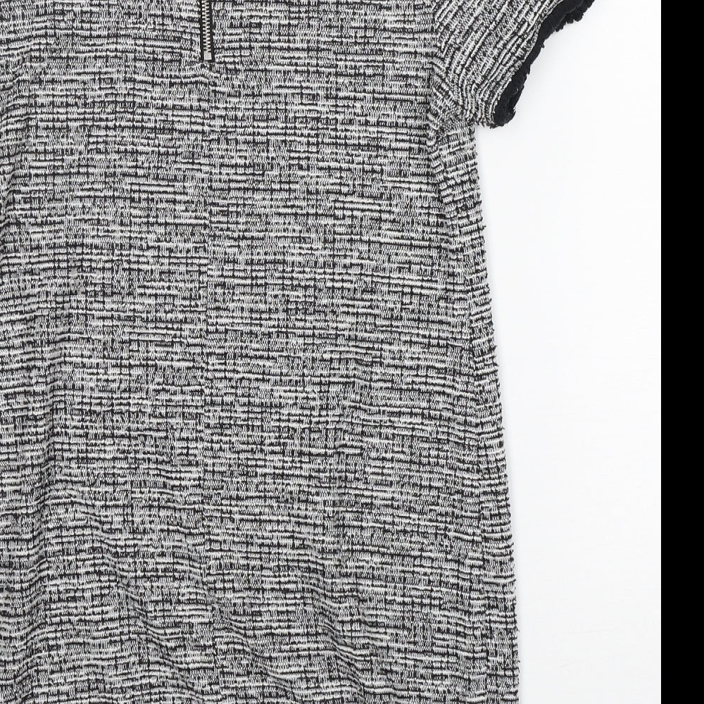 New Look Womens Multicoloured  Polyester A-Line  Size 12  Crew Neck