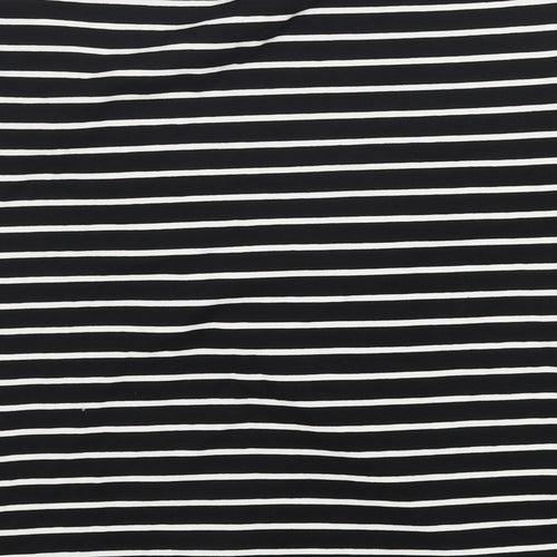 Preworn Womens Black Striped Cotton Straight & Pencil Skirt Size XL