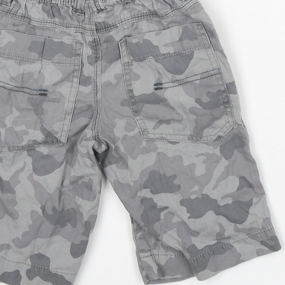NEXT Boys Grey Camouflage 100% Cotton Cargo Trousers Size 6 Years  Relaxed