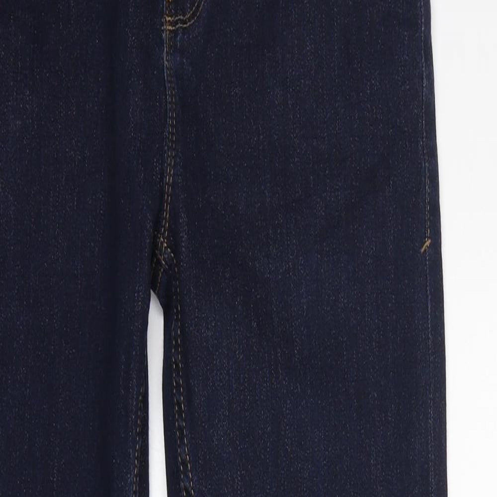 NEXT Girls Blue  Cotton Skinny Jeans Size 12 Years  Slim Zip