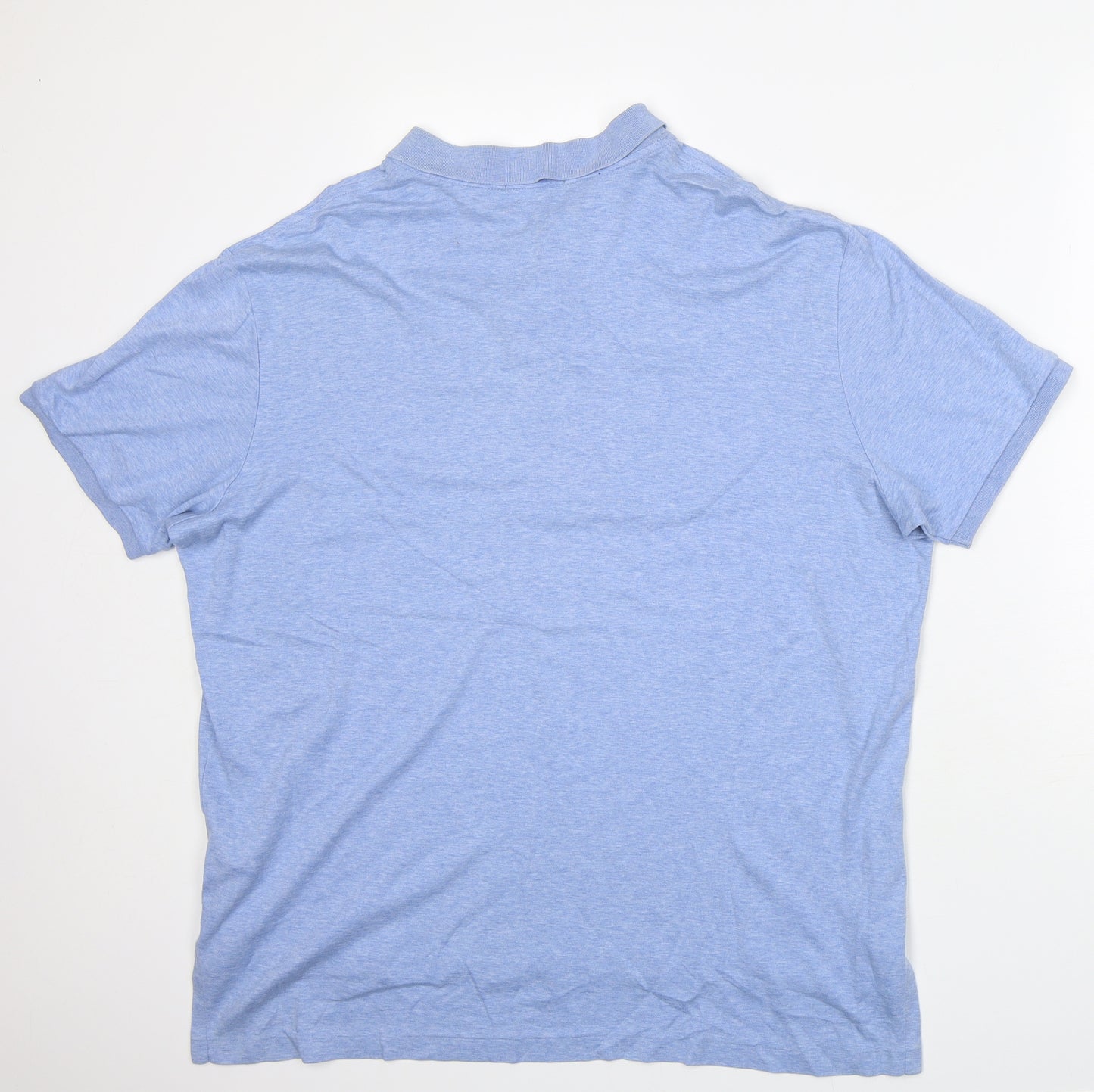 Ralph Lauren Mens Blue  Cotton  Polo Size 2XL Collared Button - very soft
