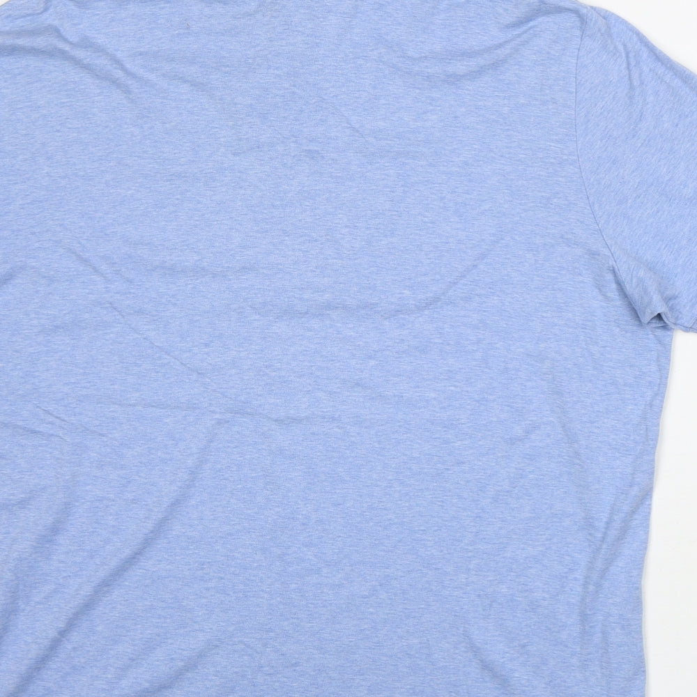 Ralph Lauren Mens Blue  Cotton  Polo Size 2XL Collared Button - very soft