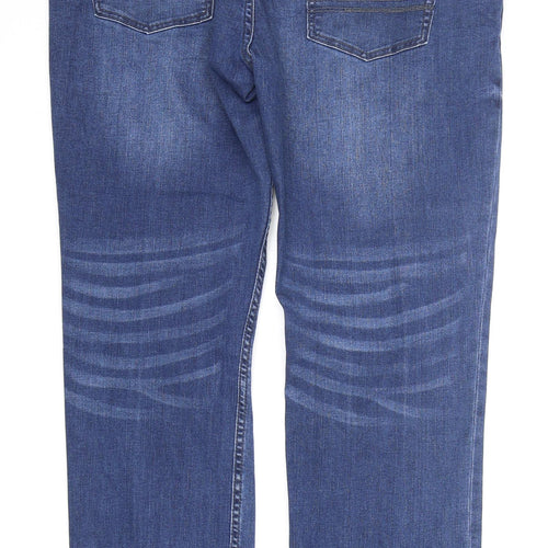 Penguin Womens Blue  Cotton Straight Jeans Size 40 in L29 in Regular Zip