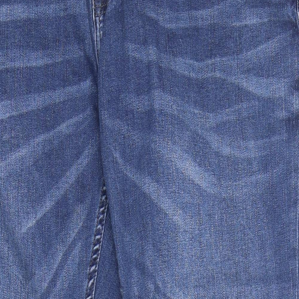 Penguin Womens Blue  Cotton Straight Jeans Size 40 in L29 in Regular Zip