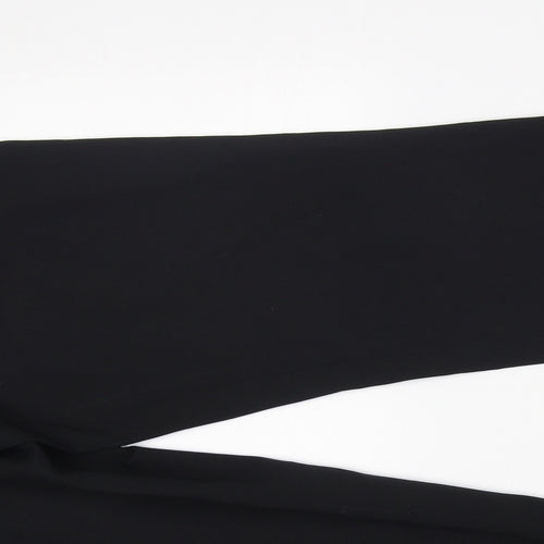 Dorothy Perkins Womens Black  Polyester Trousers  Size 10 L30 in Regular Zip - work formal office