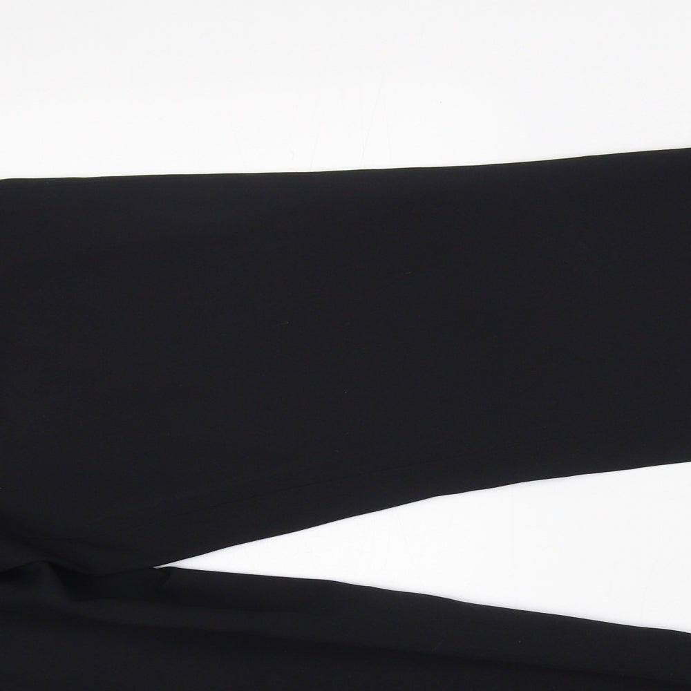 Dorothy Perkins Womens Black  Polyester Trousers  Size 10 L30 in Regular Zip - work formal office