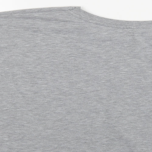 Primark Womens Grey  Cotton Pullover Sweatshirt Size L   - Paris