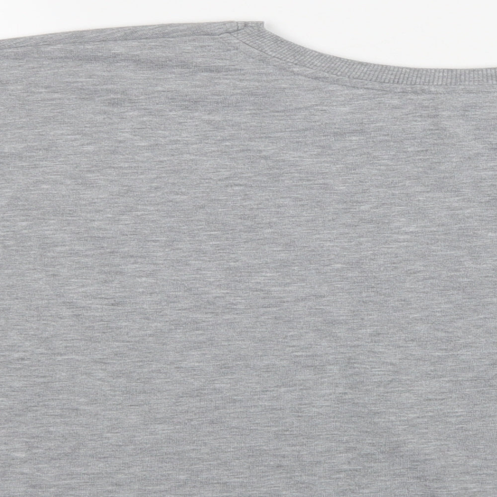 Primark Womens Grey  Cotton Pullover Sweatshirt Size L   - Paris