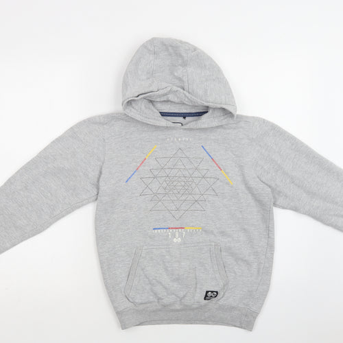 Haywire Womens Grey  Cotton Pullover Hoodie Size M