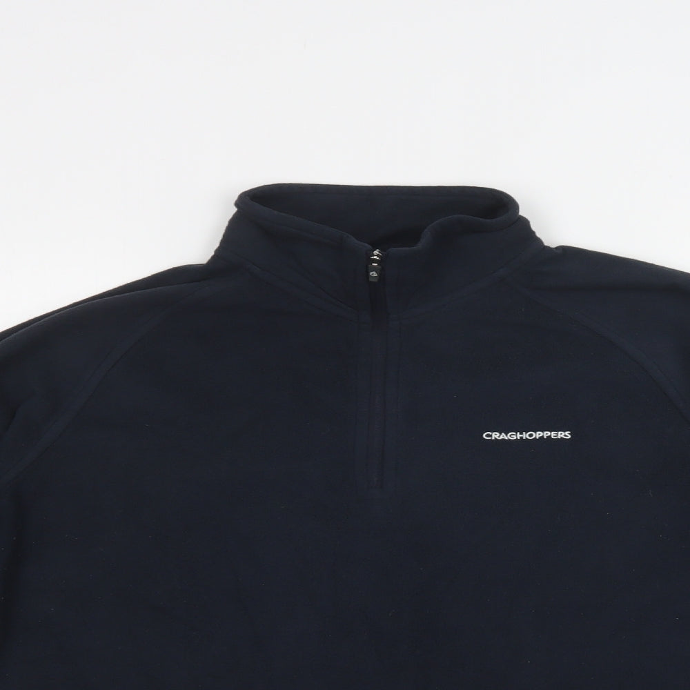 Craghoppers Womens Blue  Polyester Henley Sweatshirt Size 16  Zip