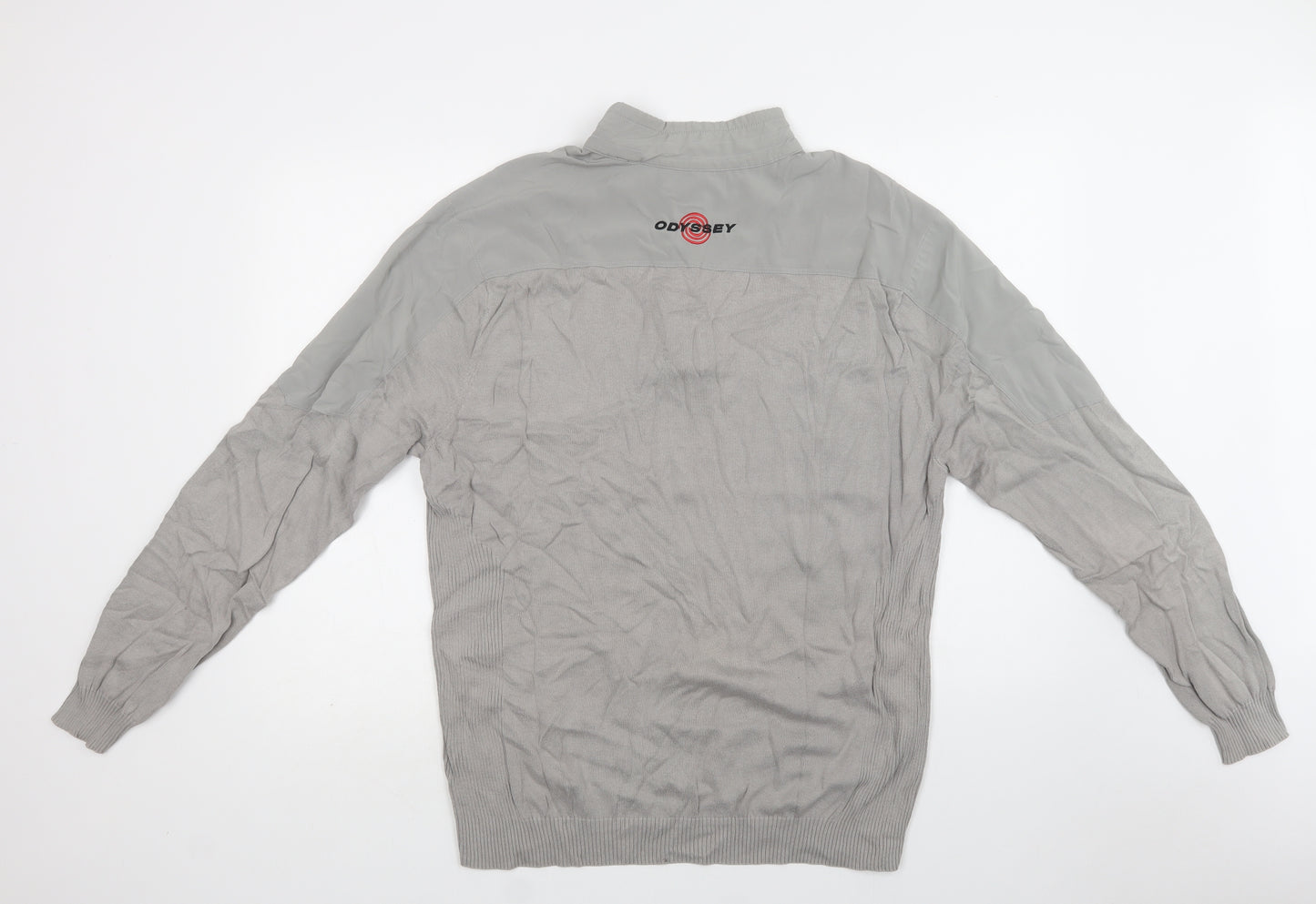 Callaway Mens Green Collared  Cotton Henley Jumper Size L