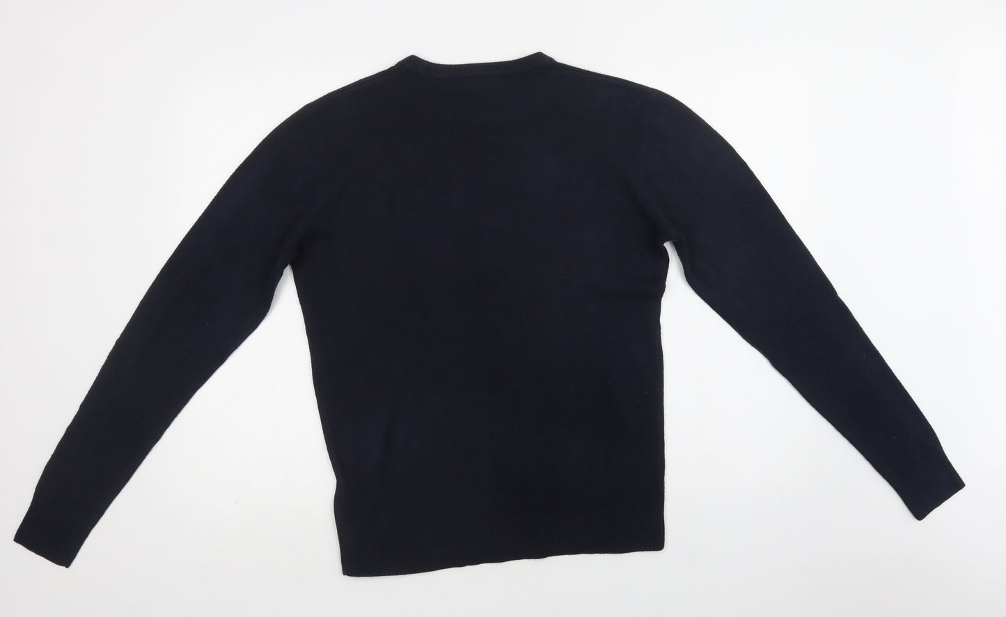 Primark Womens Blue Crew Neck  Acrylic Pullover Jumper Size S