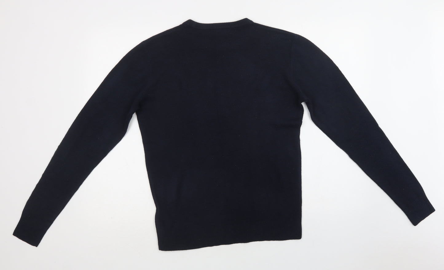 Primark Womens Blue Crew Neck  Acrylic Pullover Jumper Size S