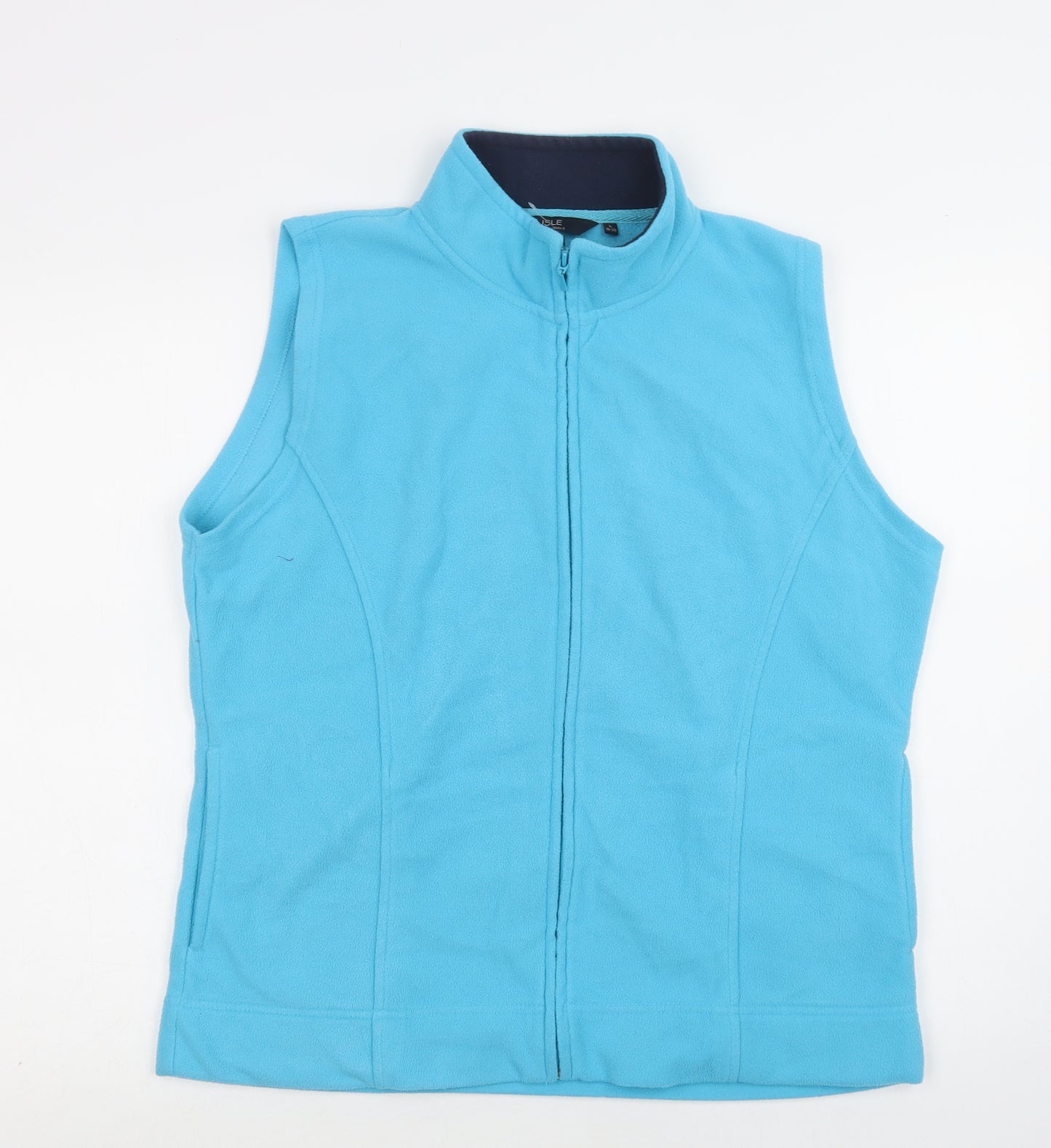 Isle Womens Blue  Polyester Full Zip Sweatshirt Size 18  Zip